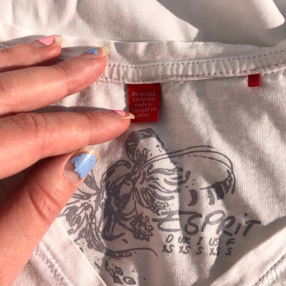 🤠White Flowy Blouse Top👅 - Picture 5 of 5